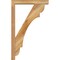 Ekena Millwork Olympic Block Rough Sawn Bracket w/ Offset Brace, Western Red Cedar, 4"W x 20"D x 32"H BKT0402X20X32OLY05RWR - alternate 4